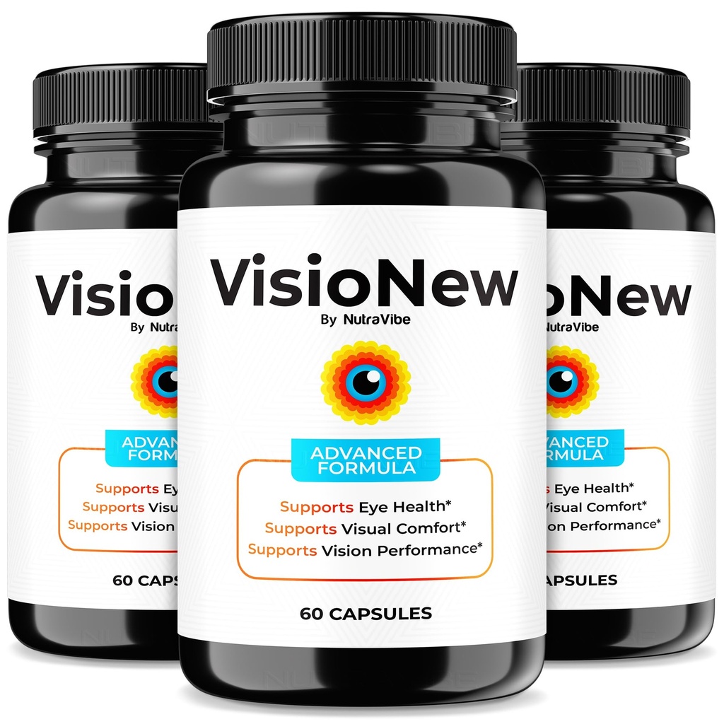 (3 Pack) Visionew Capsules – Premium Eye Health Supplement with Natural Ingredients to Support Bright, Clear Eyes, Eye Comfort & Healthy Vision | Official Review, Easy-to-Take Pills (180 Capsules)