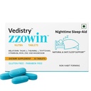 Vedistry Zzowin Sleep Support Supplement – 5mg Melatonin, Valerian Root, Magnesium for Deep Sleep & Relaxation 30 Tablets | Natural Sleep Aid, Non-Habit Forming | Improve Sleep Quality | Pack of 1