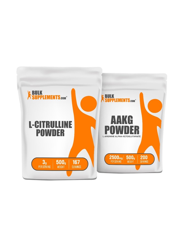 BulkSupplements L-Citrulline 500g + AAKG 500g Bundle