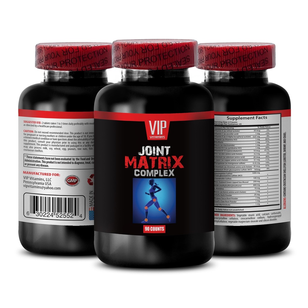 JOINT SUPPORT SUPPLEMENT - joint and hip support, Chromium, joint support supplement for women, B-6, Chondroitine Sulfate, premium joint formula, L-Histidine, MSM, joint supplements for women 1Bot