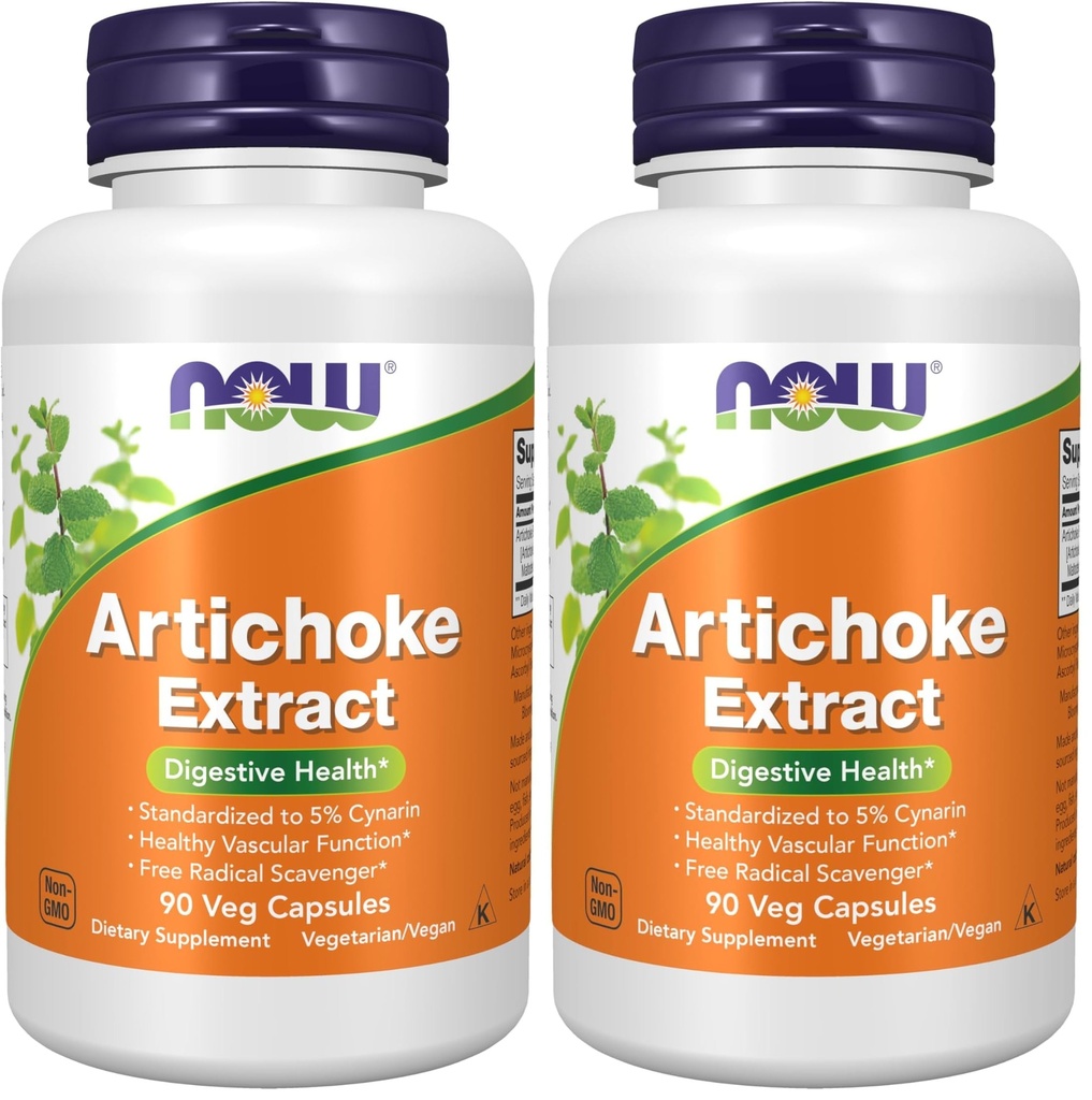 NOW Foods Artichoke Extract 450mg,Veg-Capsules,90-Count,(Pack of 2)