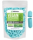 XPRS Nutra Size 0 Empty Capsules - 100 Count Empty Vegan Capsules - Vegetarian Pills - DIY Vegetable Capsule Filling - Veggie Pill Caps for Do-It-Yourself Supplements (Aqua)