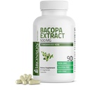 Bronson Bacopa Monnieri Extract 500 mg - Promotes Mental Clarity and Brain Function - Non GMO, 90 Vegetarian Capsules