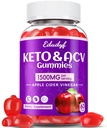 Keto ACV Gummies - 1500mg Apple Cider Vinegar Gummies with Probiotics, B12 and Keto Support, Detox & Cleanse, GMO Free & Vegan - 60 Count...