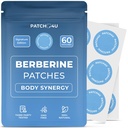 PATCH4U Berberine Patches | Berberine Patch with L-Glutamine, Garcinia Cambogia, Resveratrol for Women & Men | 60 Days Supply