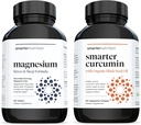 Multi-Active Magnesium Tablets & Curcumin Softgels - Potent & Bioavailable, Active Curcumin Softgels Standardized to 95% Tetrahydrocurcuminoids [1-Month Supply]