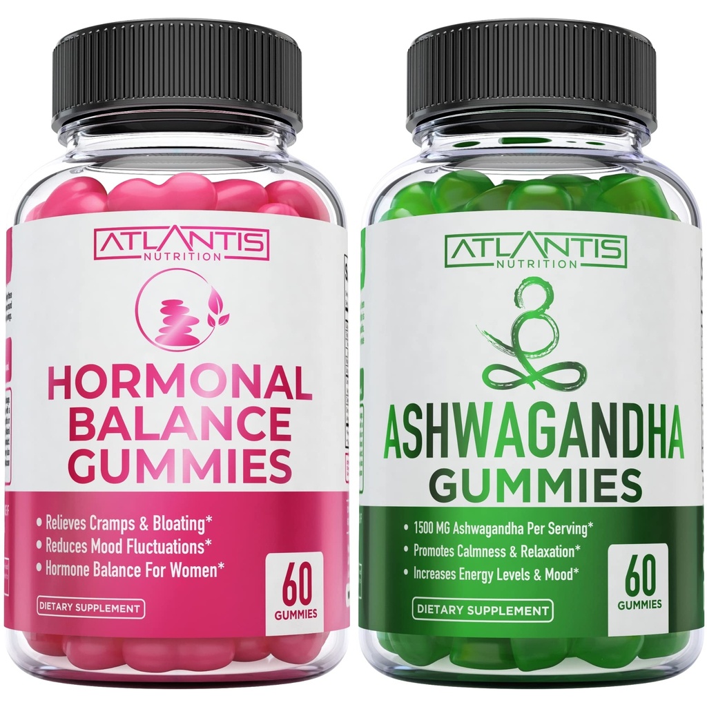 Hormonal Balance PMS Relief Gummies + Ashwagandha Gummies