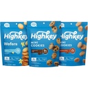 HighKey Sugar Free Cookies Variety Pack - 6.0oz Keto Snacks Zero Carb No Sugar 3-Pack Chocolate Chip Cookie, Snickerdoodle,Vanilla Wafers Low Carb Gluten Free Diabetic Snack Diet Friendly Food Sweets