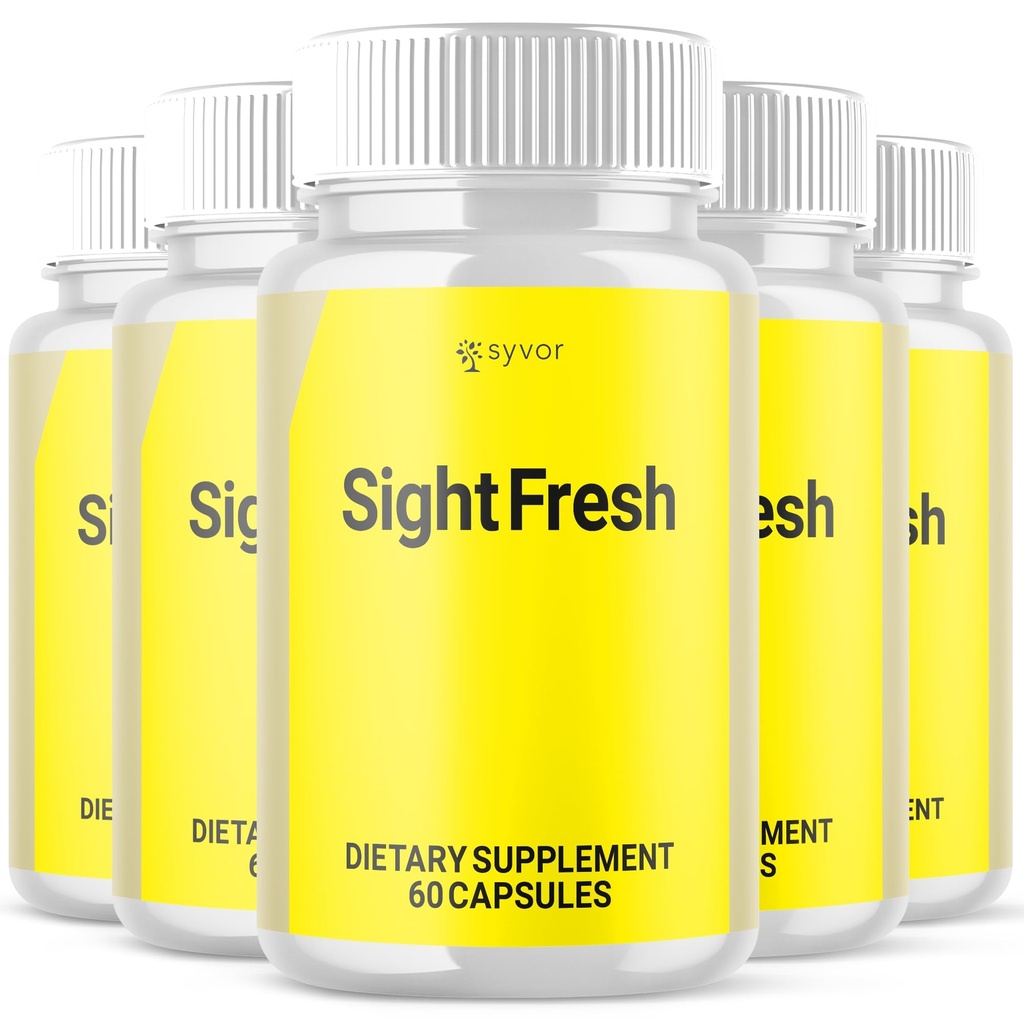 (5 Pack)Sight Fresh Capsules, Official Sight Fresh Advanced Vision Support Pills with All Natural Ingredients, SightFresh Supplement Supporting Eye Health with Maximum Strength Vitamins (300 Capsules)