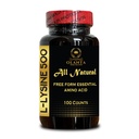 L-Lysine 500mg Capsules – Plant-Based Free Form Amino Acid – Vegan, Non-GMO, Gluten-Free – Immune Support Nutrition – 1 Bottle 100 Counts