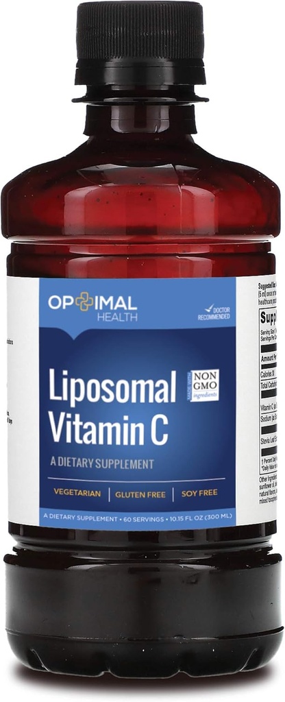 Liposomal Vitamin C Liquid - 1250mg - Optimal Absorption - Powerful Antioxidant and Immune Support Supplement