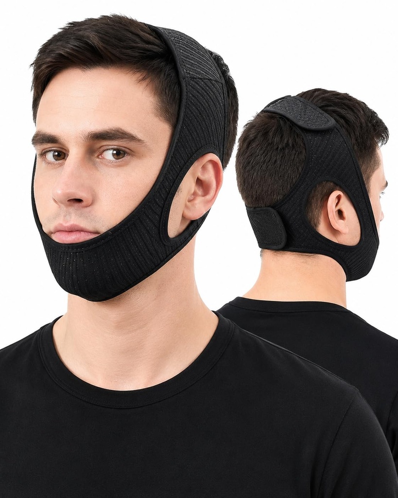 Chin Strap for Sleeping -Effective Stop Snoring Solution | Chin Strap for Men and Women Sleeping-Simple and Effective Stop Snoring Solution-Enjoy a Nice Evening