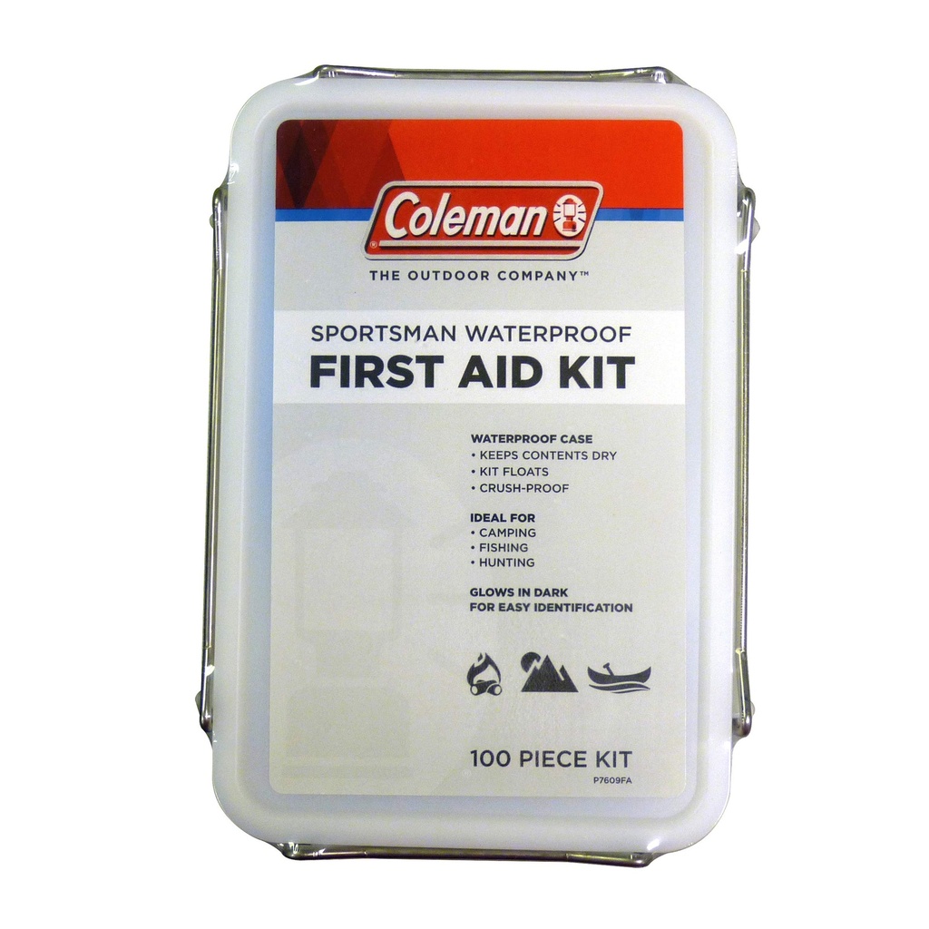 Coleman Sportsman Waterproof First Aid Kit - 100 Pieces White