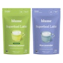 Dawn to Dusk Bundle - Organic Matcha Green Tea Powder and Lavender Latte - Matcha from Shizuoka Japan, Calming Lavender Powder