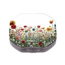This Portable Watercolor Wildflower Pattern 4-Compartment Pillbox Can Be Placed in A Pocket Or Wallet to Store Vitamins, Medicines Fish Oil Health Supplements Other Medications.