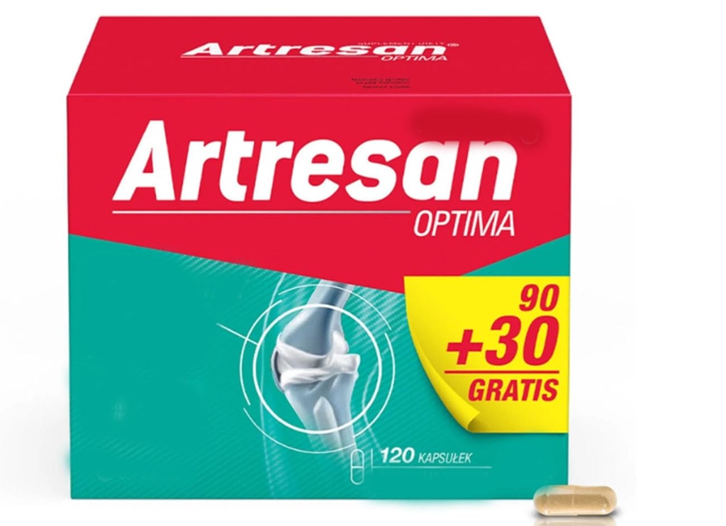 Formula Artresan Optima 120CPS, Glucosamine, Chondroitin, Hyaluronic Acid, Mobility and Flexibility Formula