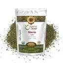 Organic Way Stevia Leaf Cut & Sifted (Stevia Rebaudiana) - Kosher & USDA Certified | Non-GMO & Gluten Free | Natural Sweetener | 100% Raw from India (1/4LBS / 4Oz)