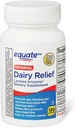 Dairy Relief Caplets, Original, Lactase Enzyme, 120 Pills by Equate (Pack of 1) + Sticker