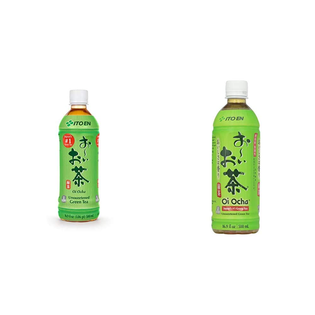 Ito En Tea Oi Ocha Green Tea (Pack of 12) and Tea's Tea Ocha Green Tea, 16.9 oz Bundle