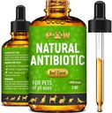 Antibiotics for Dogs | Antibiotics for Cats | Herbal Supplement for Digestion, Breathing, Urination | for Infections, Cough, Allergies | Beef Flavor & Cranberry | for All Pet Breeds | 2 Oz