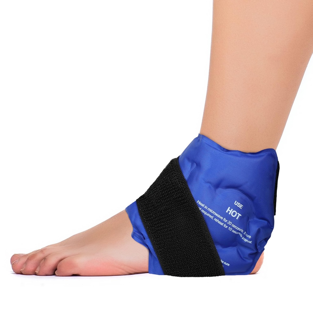 Fittest Pro Ankle Ice Pack Wrap for Swelling, Ice Pack for Injuires Reusable Cold Pack Wrap Hot Cold Therapy Ankle Ice Wrap for Sprained Ankles, Achilles Tendonitis