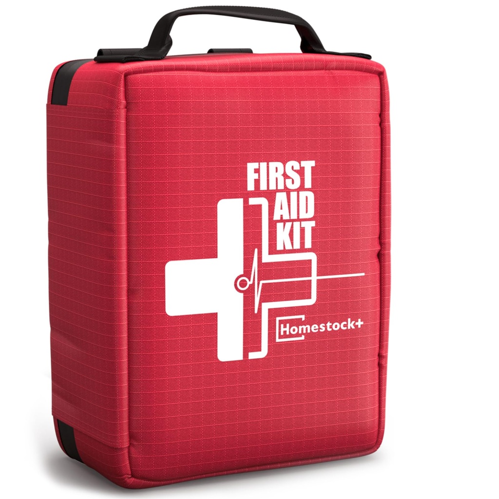 Advanced Comprehensive First Aid Kit with Well Organized Labelled Compartments Removable MOLLE System First Aid Trauma Kits for Car, Home,Camping, Office and etc.-401 Piece