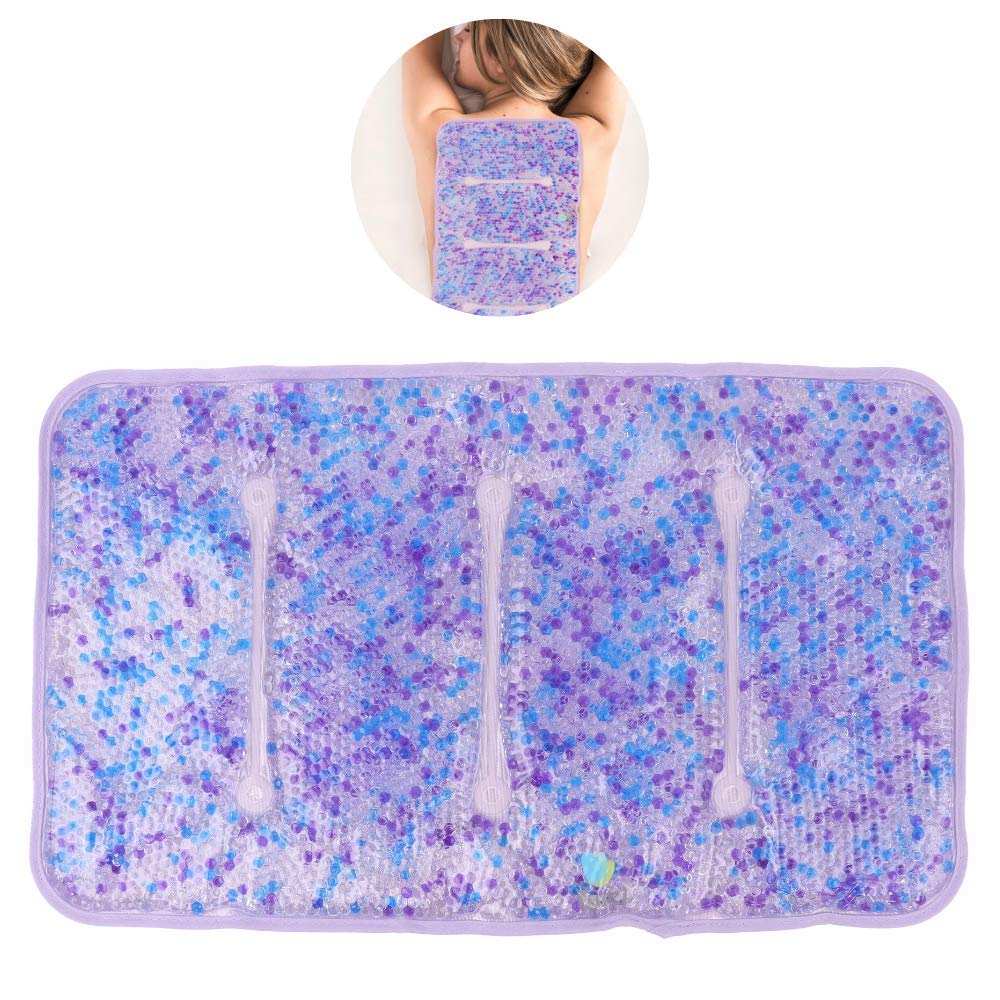 Hot and Cold Large Gel Bead Pack by FOMI Care | 20” x 12” | Ice Therapy for Back, Shoulder, Knee, Thigh Pain Relief | Premium Reusable, Oversized Wrap and Compress | Freezable, Microwaveable