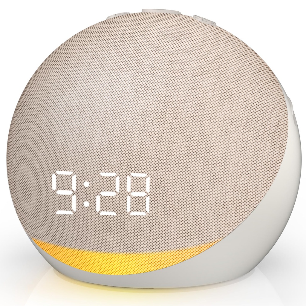 Sound Machine Alarm Clock for Bedroom: 25 Natural Sleep Sounds