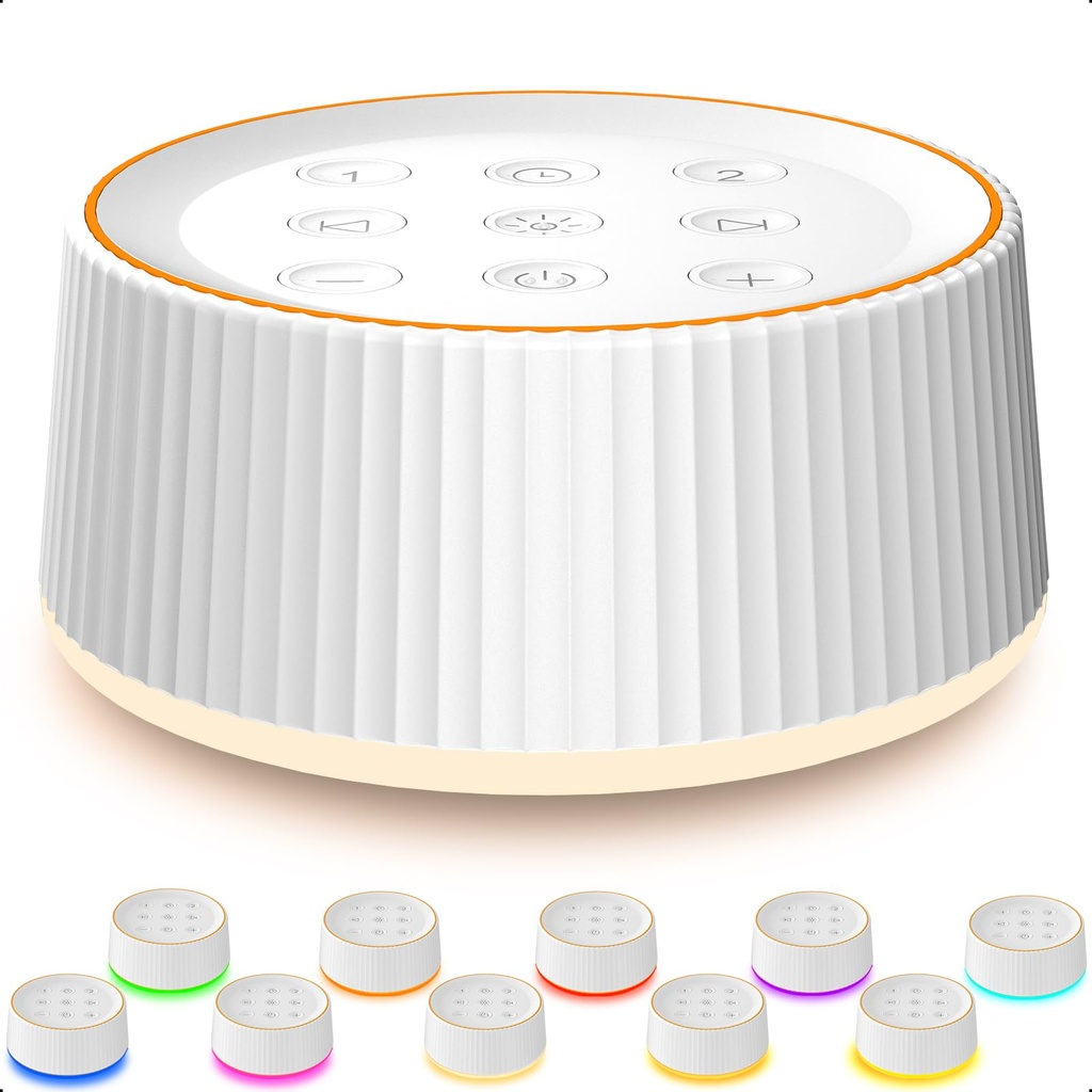 White Noise Machine with Night Light for Sleeping
