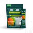 VitraFuel Energy Drink Mix – Natural Mango Flavor, 15 Stick Packs – Multivitamin with C, D3 K2, B6, B12, Magnesium, Zinc, L-Lysine, L-Arginine, Goji Berry & Astragalus – Support Active Lifestyles