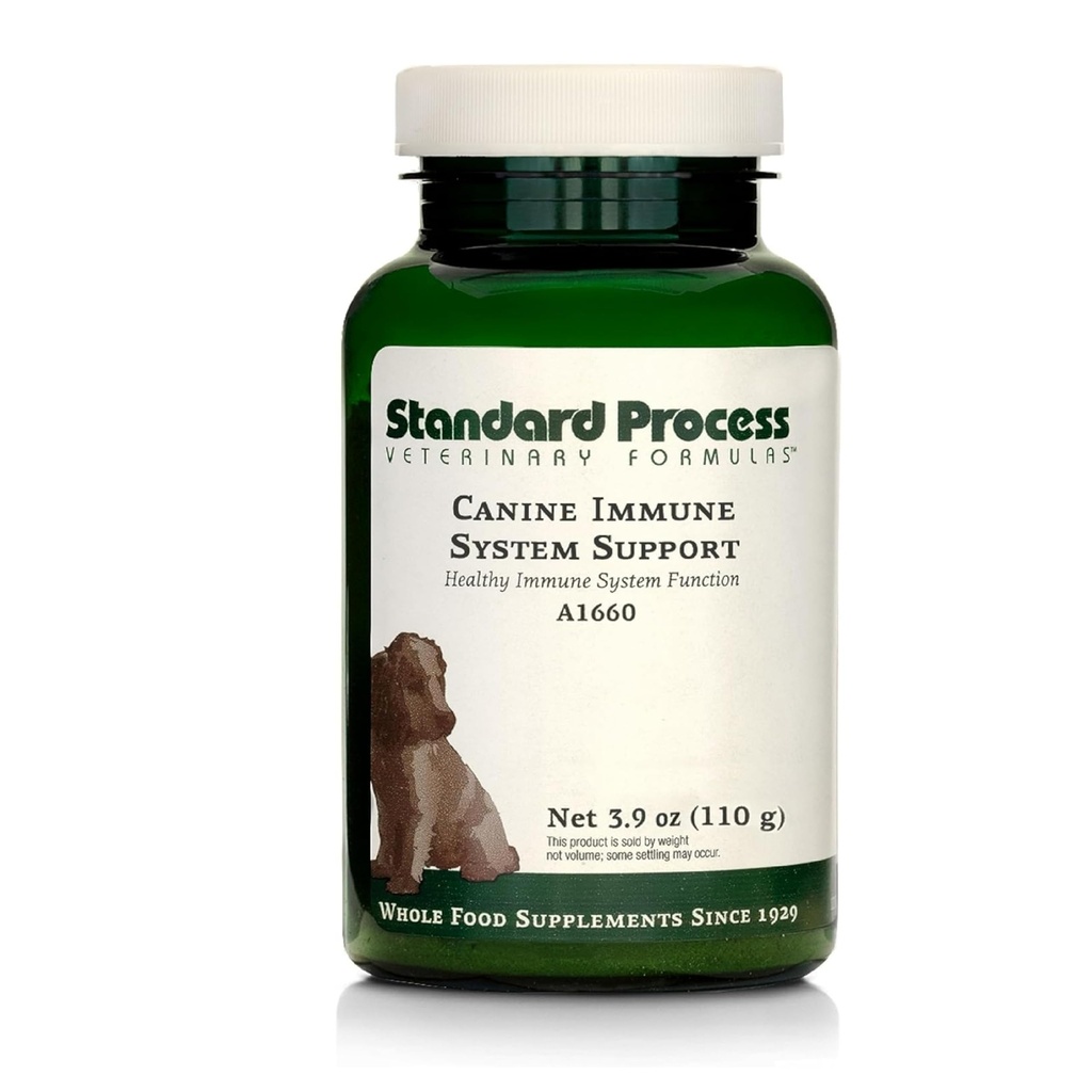 Standard Process Canine Immune System Support - Immune Support Supplement for Dogs - Powder Canine Supplement Aids Overall Health & Wellness - Immunity Support Supplement with Zinc & Kelp - 110 g