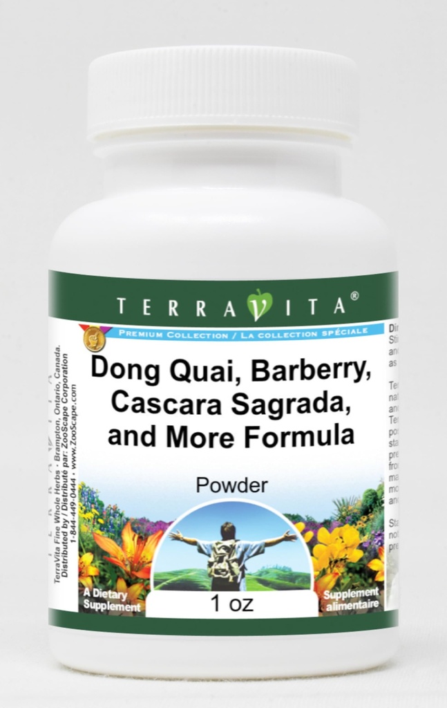 Dong Quai, Barberry, Cascara Sagrada, and More Formula Powder (1 oz, ZIN: 512538) - 3 Pack