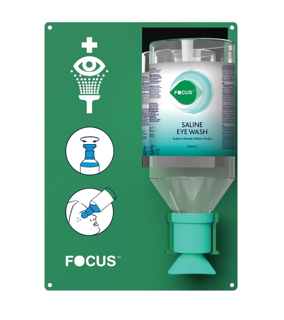 Focus Emergency Eyewash Station with Bracket - Complete