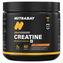 Nutrabay Gold Micronised Creatine Monohydrate Powder 3000 mg Creatine per Serving, NABL Lab Tested – Increases Muscle Mass, Strength & Power – Pre/Post Workout Supplement – 250 g, Orange