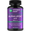 Alpha Lipoic Acid 600 mg | ALA Supplement | Supports liver detox, Healthy Skin & Immunity Antioxidant | ALA 60 Capsules by VitaminHaat