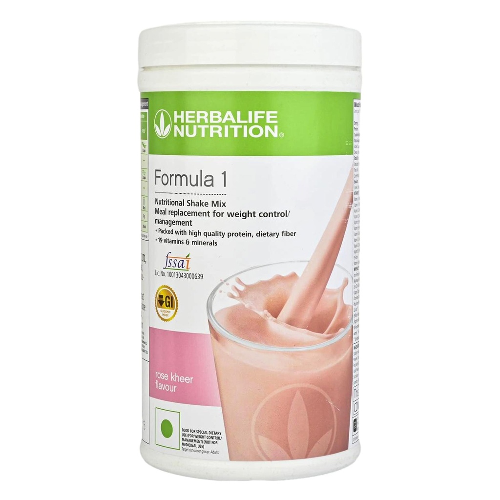 Herbalife Formula 1 Nutrition Shake Mix Rose Kheer Flavour 500 gm
