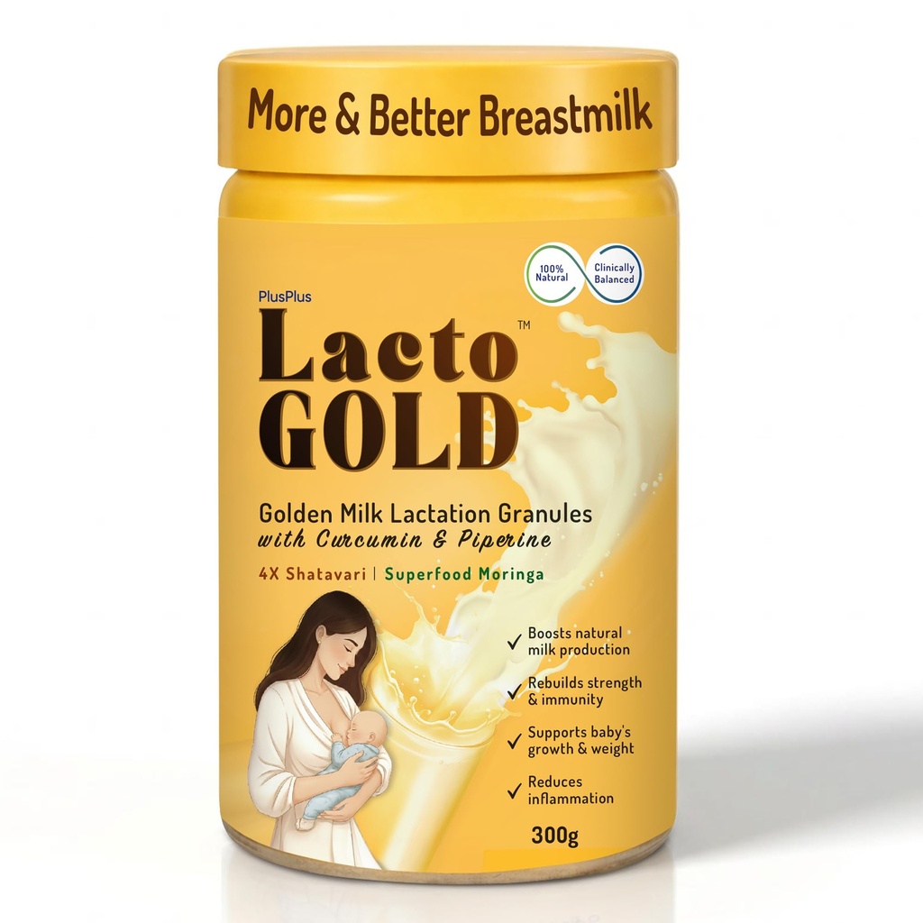 LactoGold™ Lactation Granules | Not Just More But Better BreastMilk | 4X Shatavari, Moringa, Curcumin & Piperine | 300g |