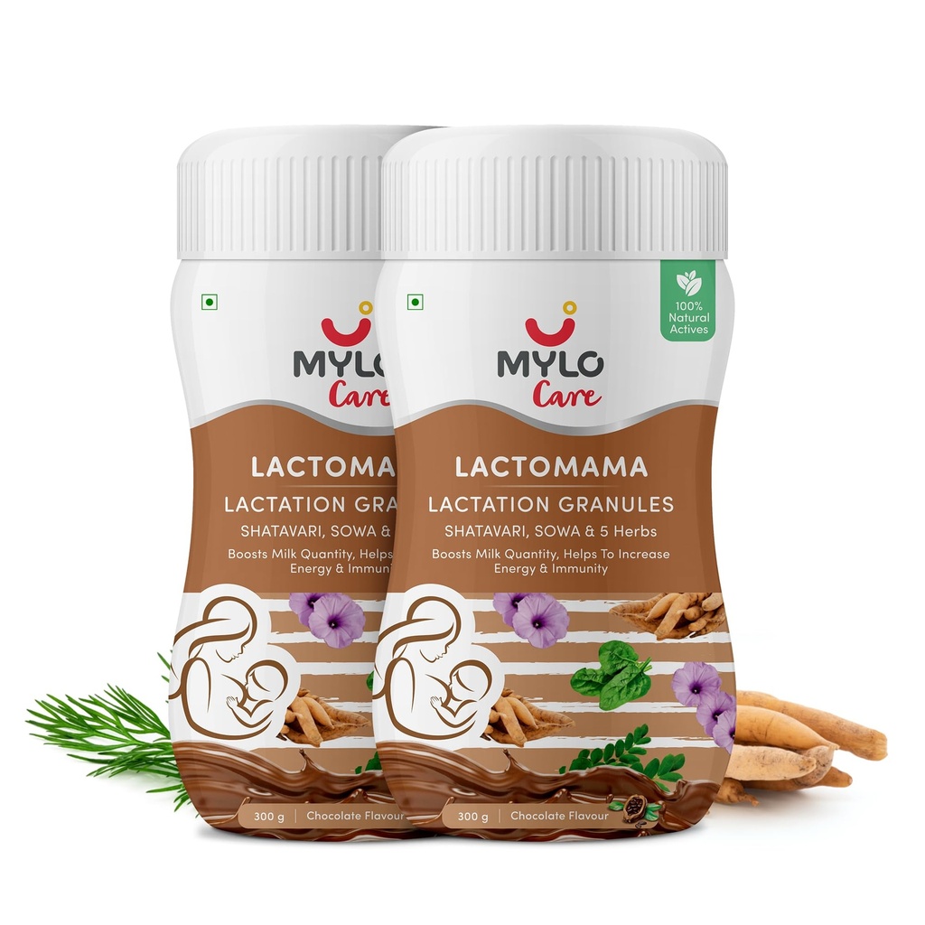 Mylo Lactomama Lactation Granules (Chocolate Flavour, 300 g (Pack of 2))