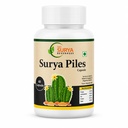 Surya Piles Capsules, 60 Tablets, Cinnamon Cardamom Chitrak Isabgol Harad Baheda, Ayurvedic Relief for Piles Fissures and Digestive Wellness