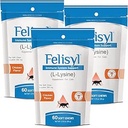 L-Lysine Soft Chews for Cats (60 Soft Chews) – Supports Immune, Respiratory, and Eye Health. Eases Sneezing, Runny Nose, and Watery Eyes. Tasty Salmon Flavor - (3 Pack)