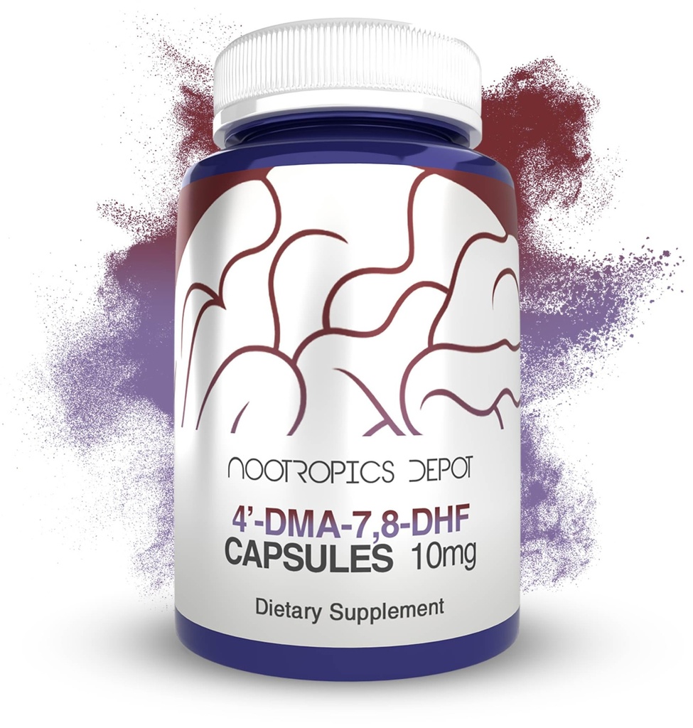 Nootropics Depot 4’-DMA-7,8-DHF Capsules | 10mg | 90 Count | 4'-DMA-7,8-Dihydroxyflavone