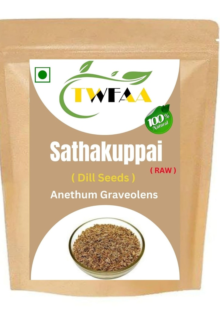 TWFAA Herbal Sathakuppai (RAW)/Dill seeds/Anethum Graveolens/சதகுப்பை விதை /Soyo/Sadapa Vittulu/ (1 kg)