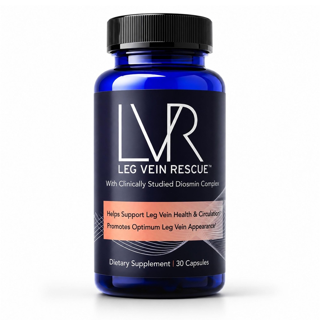 LVR Diosmin Supplement, 570mg, Leg Wellness & Circulation Support, 30 Days | Clinically Studied Diosmin, One Capsule Daily, Focused Formula, Made in USA, Vein Health, Active Lifestyle Support