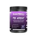 Nakpro Pre Workout Supplement Powder - JAR | 100mg Caffeine, 1.2g Creatine Monohydrate and 1.2g L-Citrulline helps in Lean Muscle Building (Blueberry, 150g)