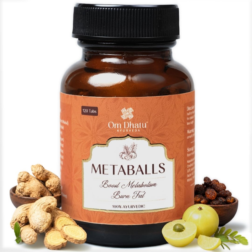 Ayurveda Metaballs Ayurvedic Fat Burner, Pack Of 1 (120 Balls)