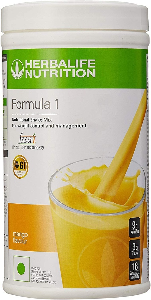 Herbalife Formula 1 Nutritonal Shake Mix (mango Flavour) -500 gm