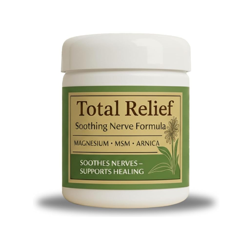 Total Relief Magnesium Cream for Nerves – Fast-Absorbing MSM & Arnica Formula for Soothing Nerve Support and Daily Comfort (PACK OF2)
