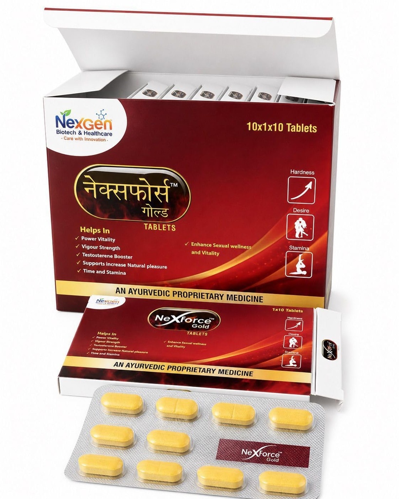 Ayurvedic Vitality & Wellness Tablt for Men | Stamina, Energy & Performance Support | Herbal Supplement Tablt | Pack of 10 Tablt