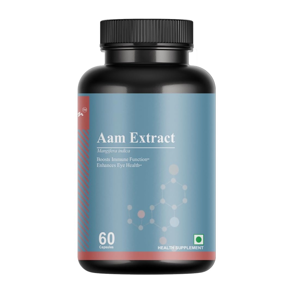 Aam Extract Capsules | Natural Mango Extract Supplement | Rich in Antioxidants, Supports Digestion, Immunity & Energy | 60 Capsules