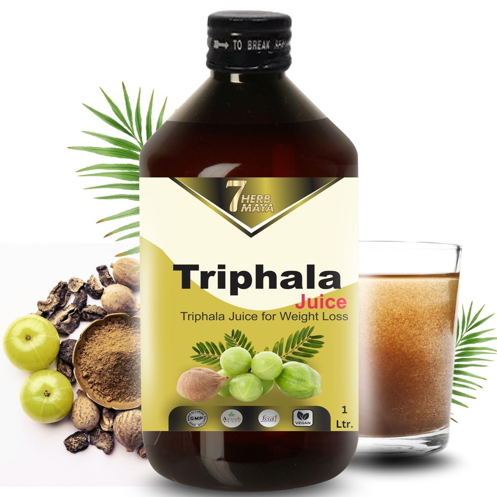 Triphala Juice | Ayurvedic | Cold-Pressed Amla, Harad & Baheda | No Added Sugar | Herbal Juice for Daily Energy, Gut & Inner Balance (1.5 Litre)